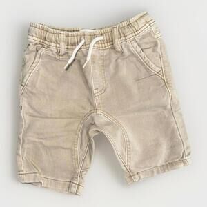 Cotton On Kids Shorts Boys Size 4 Beige Drawstring Chino Casual Outdoor School